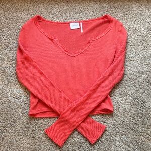 Urban Outfitters Bright Red Knit Top